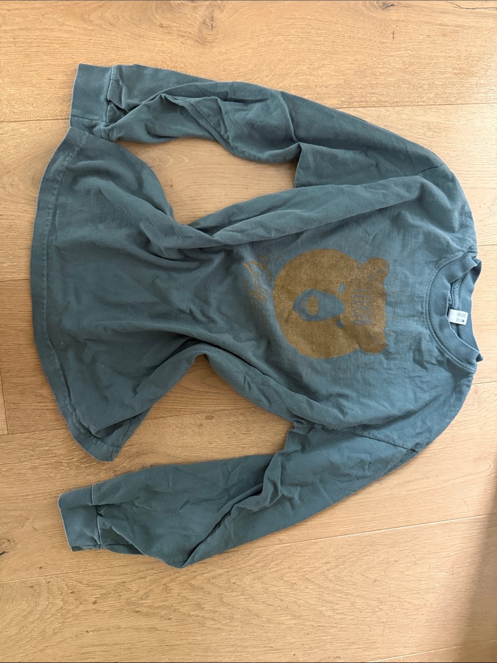 Los Angeles Apparel Kids Crewneck in Slate Green